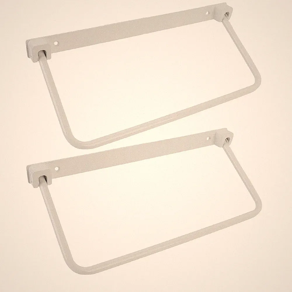 A Pair Foldable RV Shoe Rack Space Saving Aluminium Alloy Wall Mounted Shoe