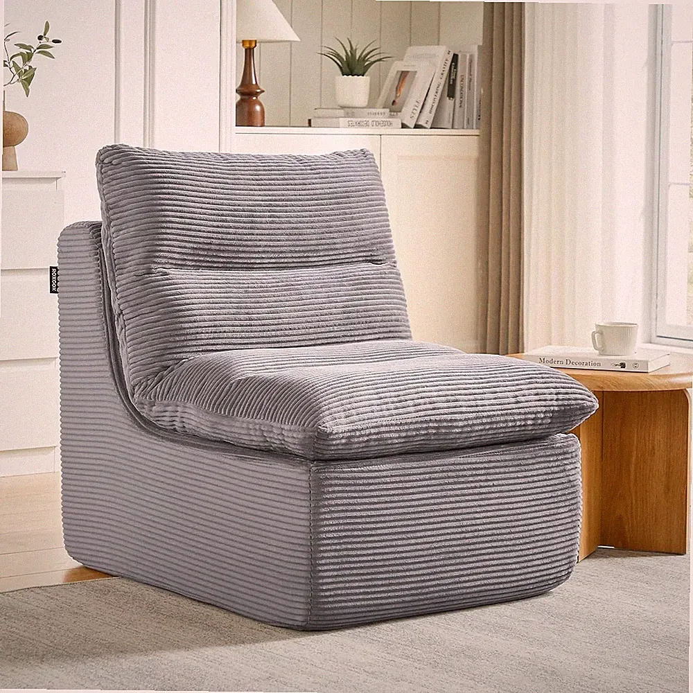 Boneless Couch Small Sofa-Gray