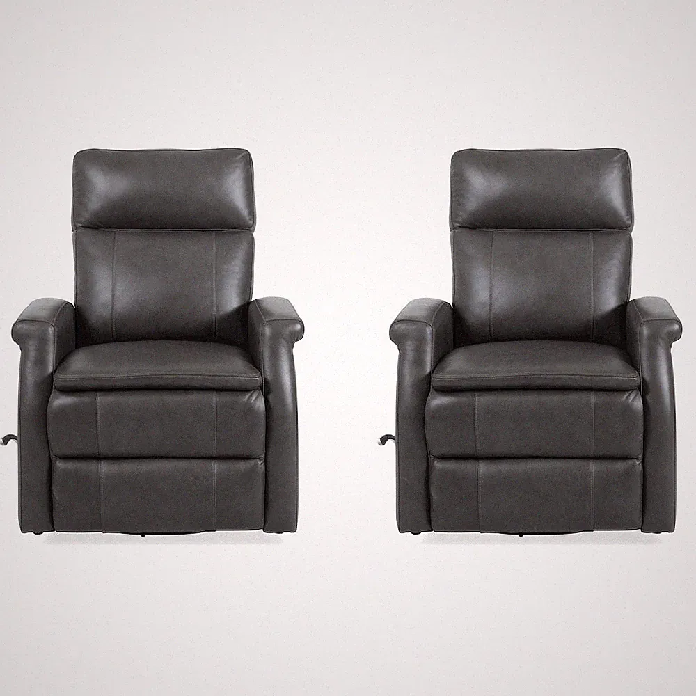 Bristol - Raven Swivel Glider Recliner Two Pack