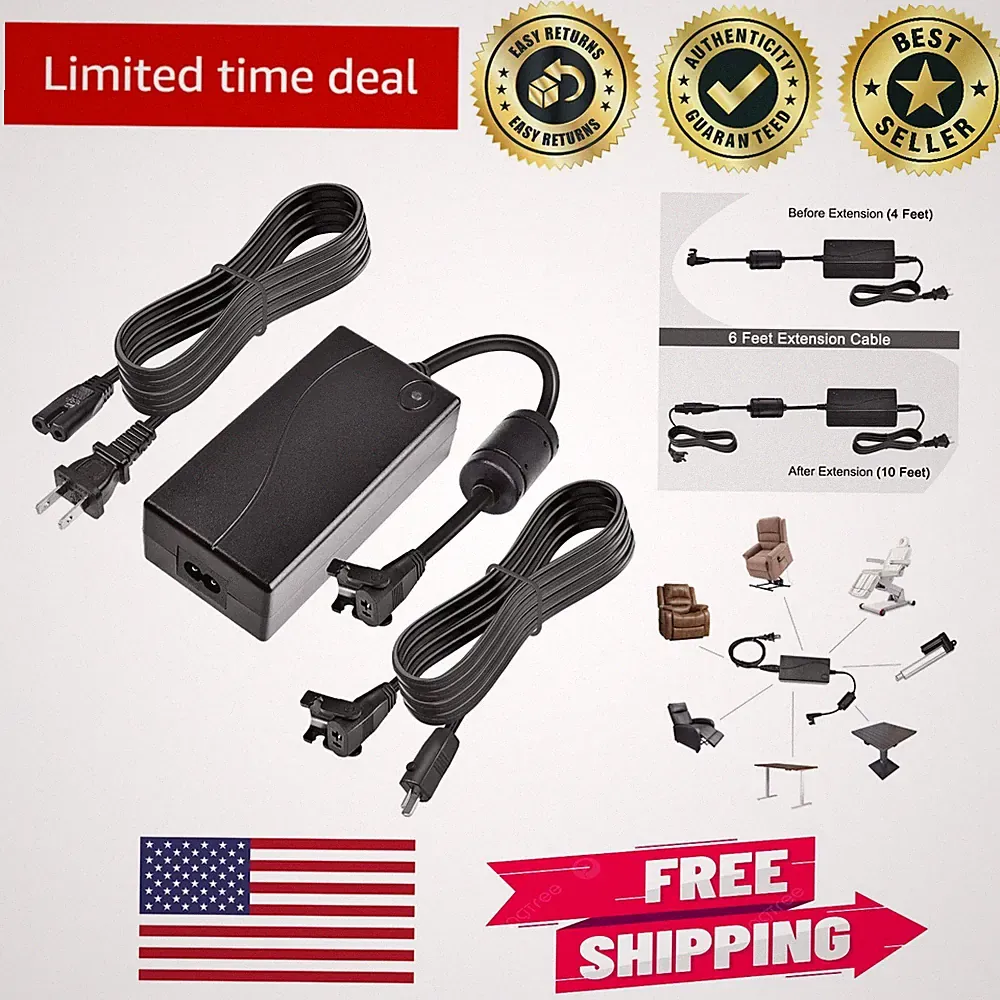 Compact Universal Lift Chair Power Supply Transformer - Lightweight & Durable