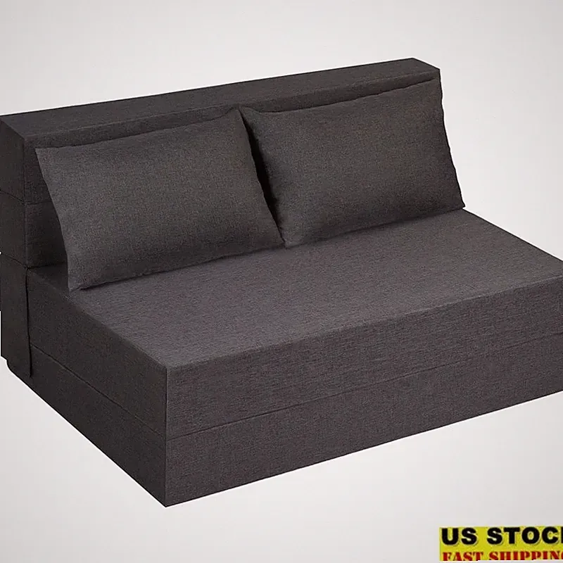 Convertible Foldable Sofa Bed Sleeper Chair Foam Support Space-Saving Design New
