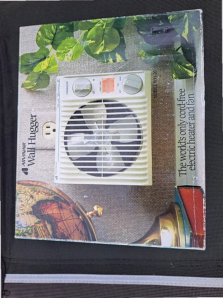 New Listing Arvin Wall Hugger II Model WH-20 1200W 120V Cordless Fan Space Heater NOB