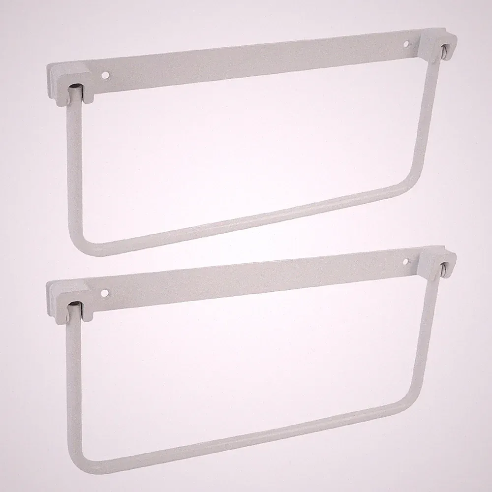 Pair Of Foldable RV Shoe Rack Space Saving Aluminium Alloy Wall Mounted Sho KQXN