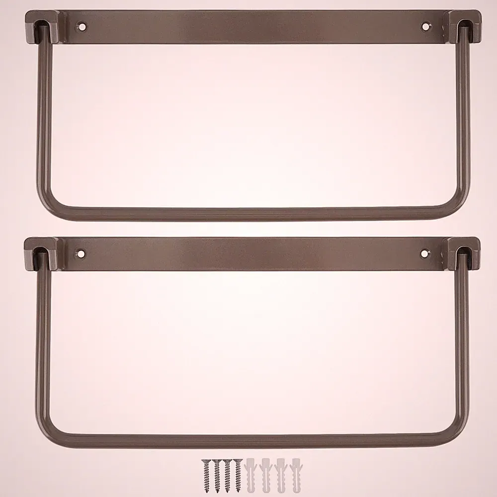 Pair Of Foldable RV Shoe Rack Space Saving Aluminium Alloy Wall Mounted Sho VZGH